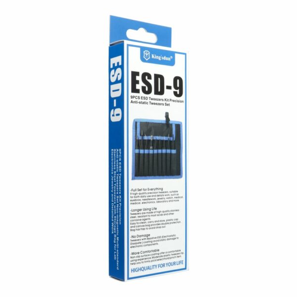 UF-TOOLS - ESD-9 Tweezers Set (9 pcs)