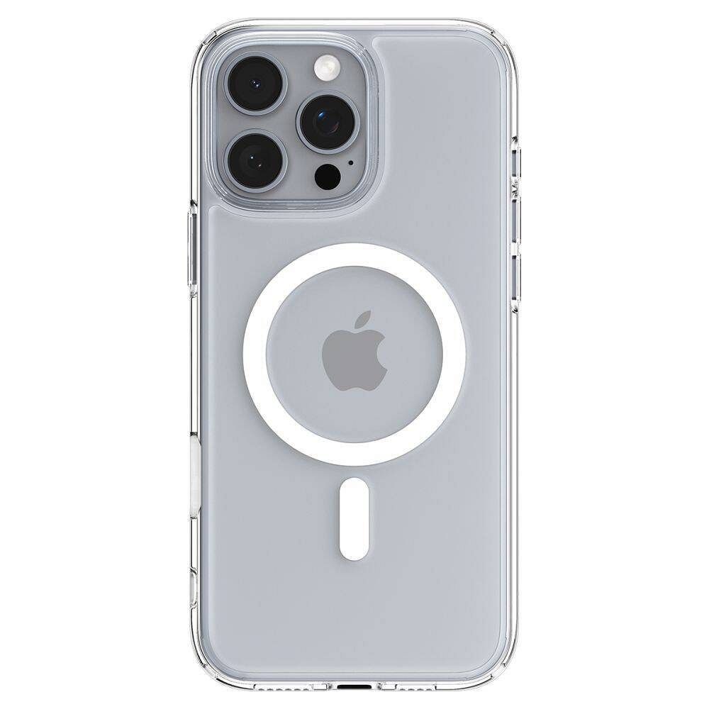 SPIGEN case ULTRA HYBRID "T" MAG compatible with MagSafe for IPHONE 16 Pro Max white