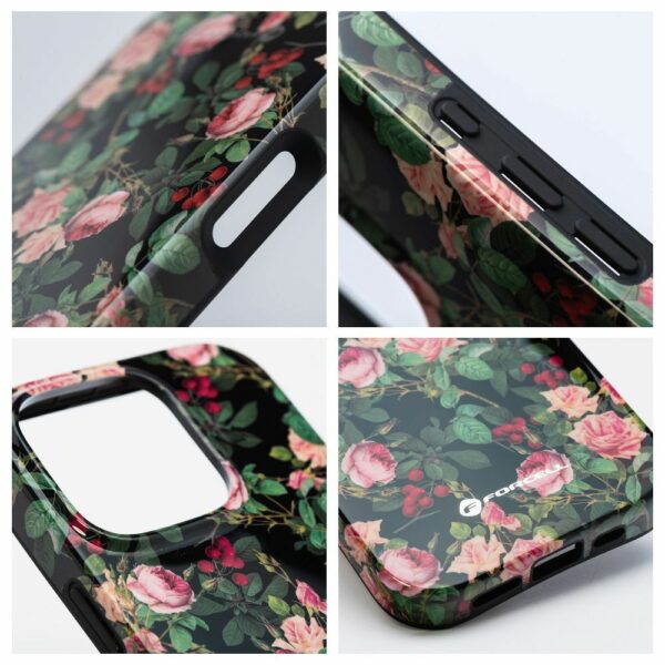 FORCELL F-PROTECT Mirage, Military Drop-Tested case compatible with MagSafe for IPHONE 15 PRO MAX rose drama