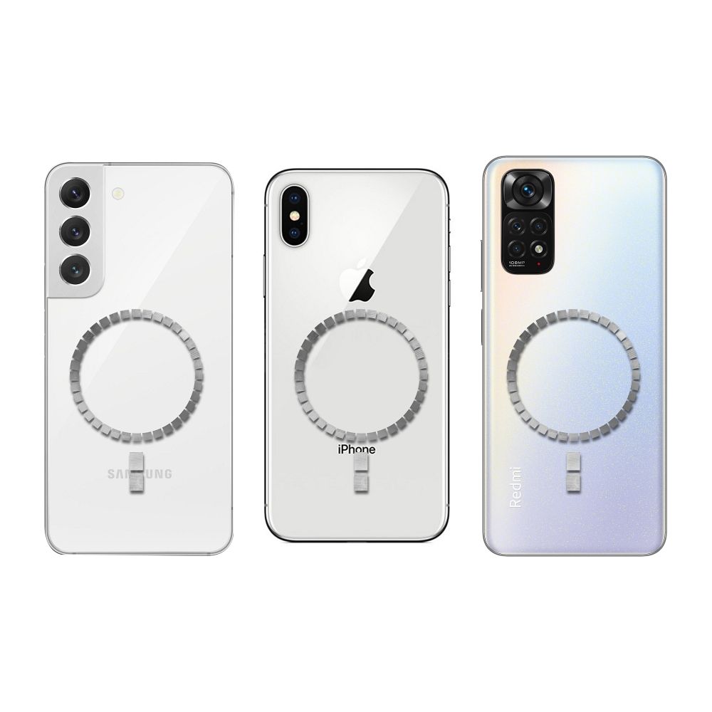 Universal round plate / magnet ring compatible with MagSafe and with stabilization