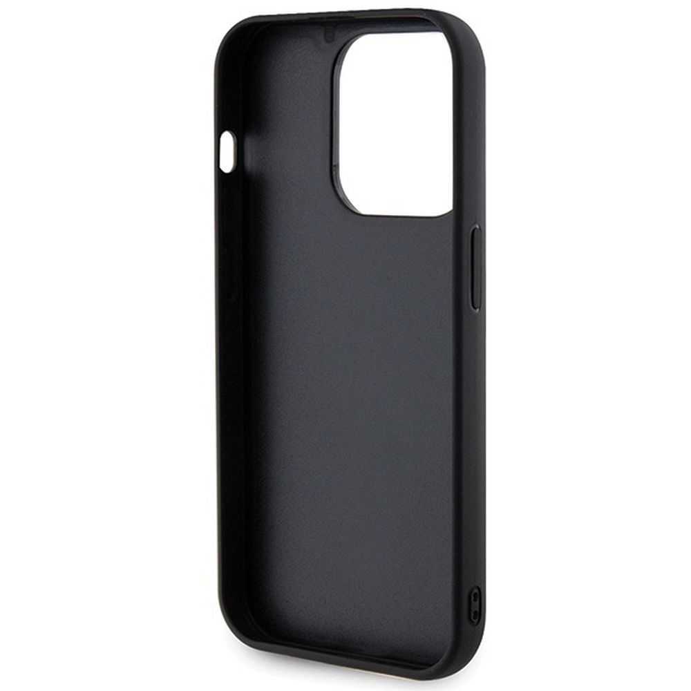 GUESS case for IPHONE 15 Pro Max GUHCP15XPSQSQSK (Quilted Metal Logo) black
