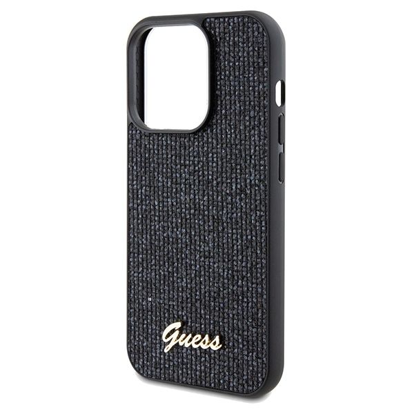 GUESS case for IPHONE 14 Pro GUHCP14LPMSDGSK (Disco Metal Script) black