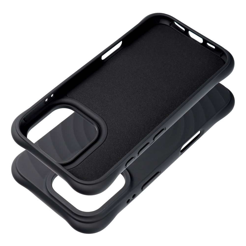 Silicone Zephyr Mag Cover compatible with MagSafe do IPHONE 16 PRO black