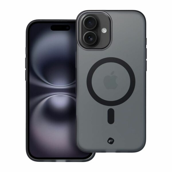 FORCELL F-PROTECT Levels with Dual Layer 4D technology, Military Drop-Test compatible with MagSafe for IPHONE 16 PLUS smoky black