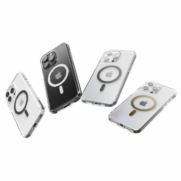 SPIGEN case ULTRA HYBRID MAG compatible with MagSafe for IPHONE 15 Pro white