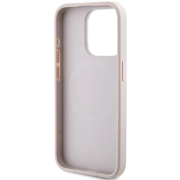 GUESS case for IPHONE 14 Pro Max compatible with MagSafe GUHMP14XG4GFRP (4G Ring classic logo) pink