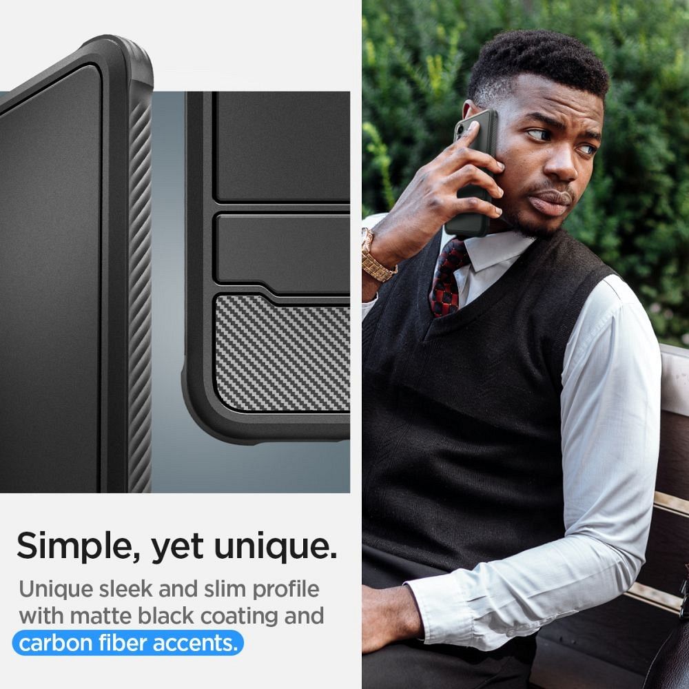 SPIGEN case RUGGED ARMOR case for SAMSUNG S24 matte black