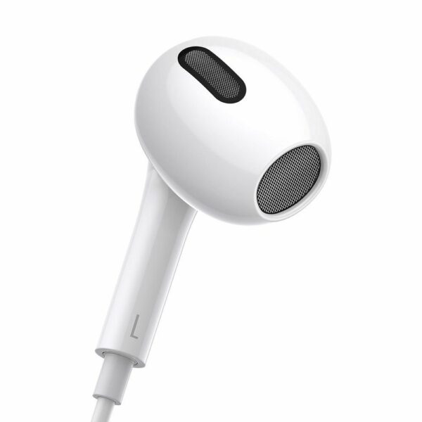 BASEUS wire earphones Type C with microphone ENCOK C17 NGCR010002 white