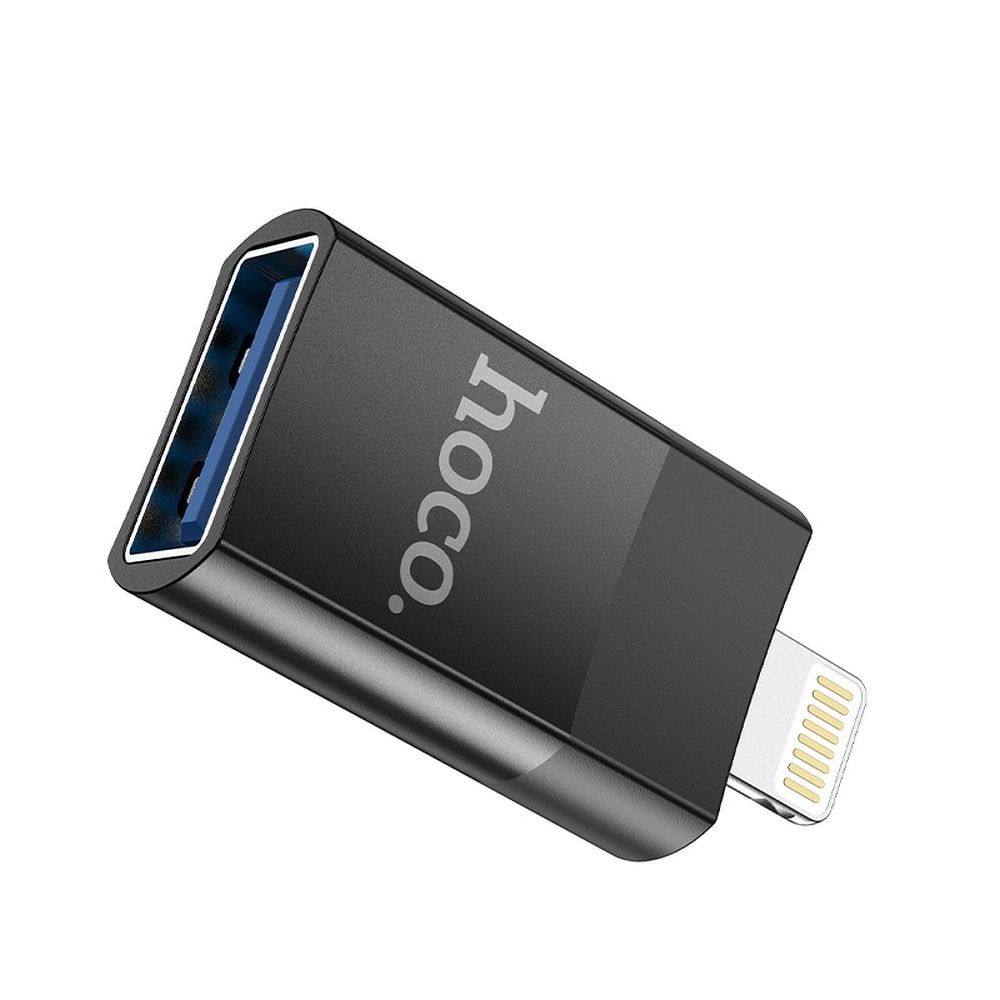 HOCO adaptor OTG from USB A (female) to Lightning 8-pin UA17 black