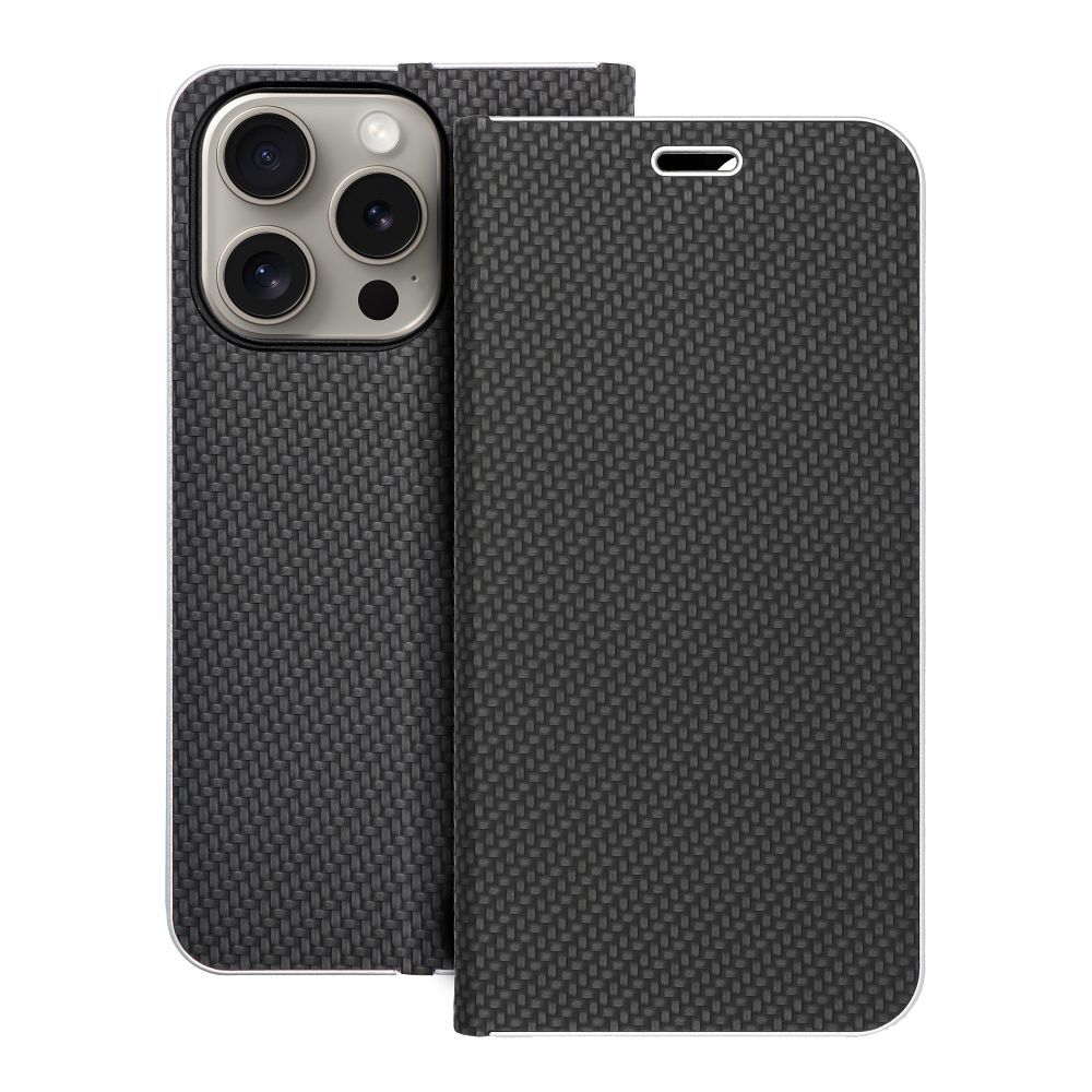 a6e5dc060da5af6a8bb9838bd7ad5eed LUNA Book Carbon for IPHONE 15 Pro black