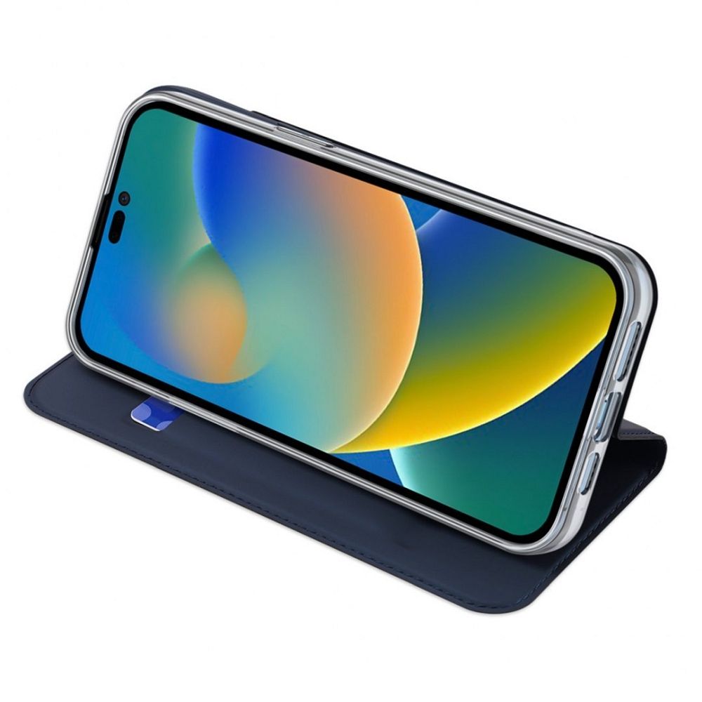 DUX DUCIS wallet case SKIN PRO for IPHONE 14 Pro Max blue