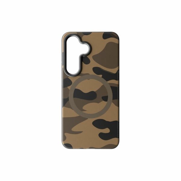 FORCELL F-PROTECT Levels with Dual Layer 4D technology, Military Drop-Test compatible with MagSafe for SAMSUNG S25 desert camo