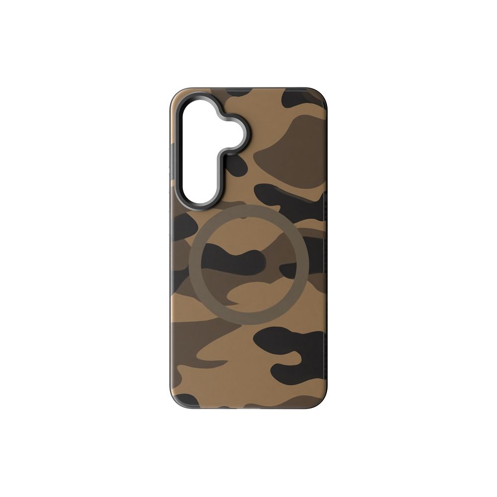 FORCELL F-PROTECT Levels with Dual Layer 4D technology, Military Drop-Test compatible with MagSafe for SAMSUNG S25 desert camo