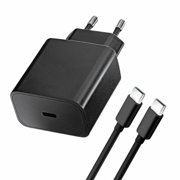 BLUE STAR travel charger Type C + cable Type C to Type C PD QC4.0 3A 20W TFB-TC-20WPD black