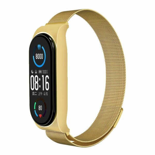 Strap METAL for XIAOMI Mi Band 7 gold (03)
