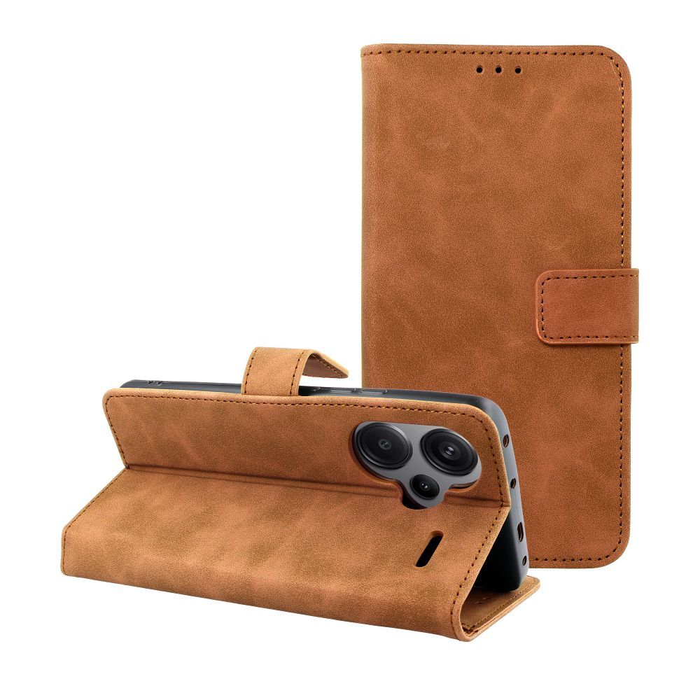 a77e1538a96f1fc95b0e345dfde2471a TENDER Book Case for XIAOMI Redmi Note 13 Pro Plus 5G brown