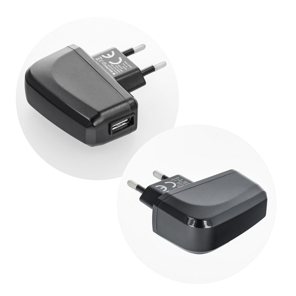 a82e14b46bf4dab77156329a6427730e BLUE STAR LITE travel charger 2A 10W USB A + cable USB A to Micro USB TFK-TC-1095B black