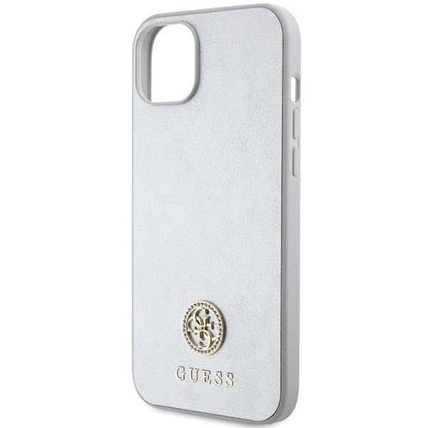 GUESS case for IPHONE 13 / 14 / 15 GUHCP15SPS4DGPS (Strass Metal Logo) silver
