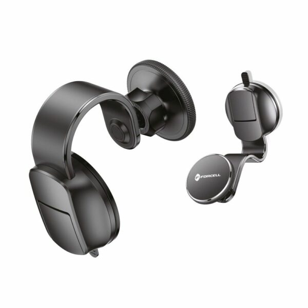 FORCELL F-GRIP MagFlex magnetic car holder for windshield / dashboard compatible with MagSafe black