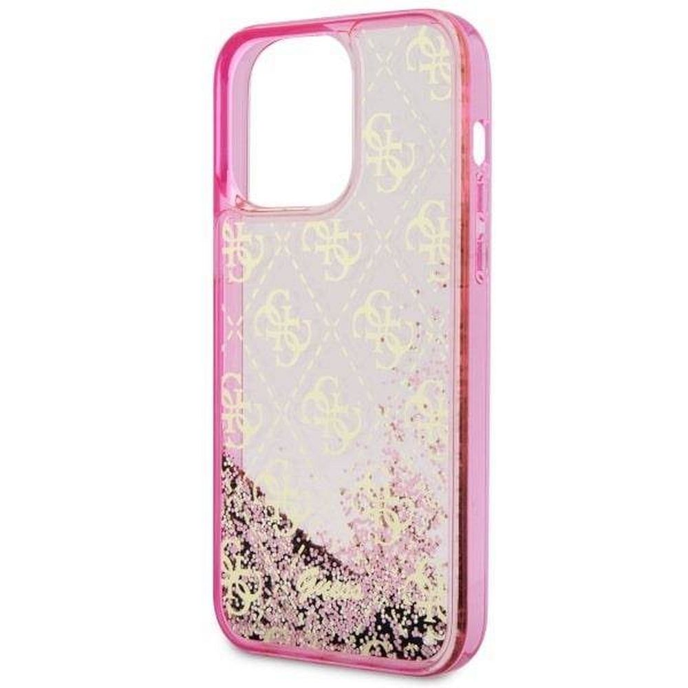 GUESS case for IPHONE 14 Pro GUHCP14LLC4PSGP (Liquid Glitter 4G Translucent) pink