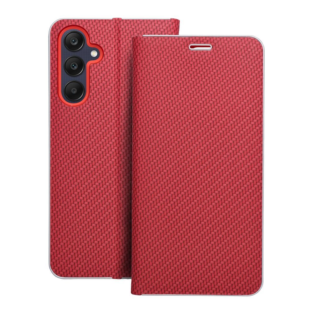 a94f08a5134caaaf983b0a02a7627a9e LUNA Book Carbon for SAMSUNG A25 5G red