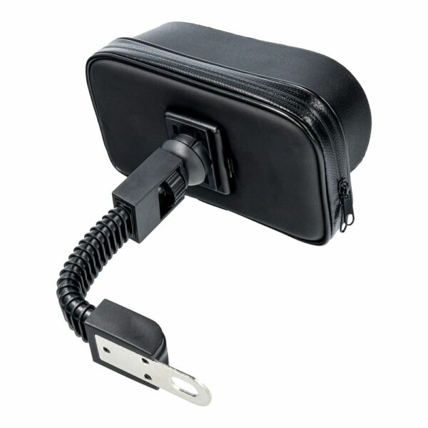 Motorcycle holder waterproof with zip and hood ( 5,5" - 6,3" ) black