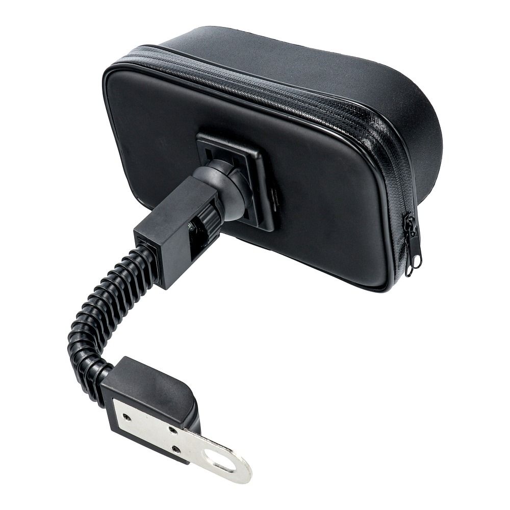 Motorcycle holder waterproof with zip and hood ( 5,5" - 6,3" ) black
