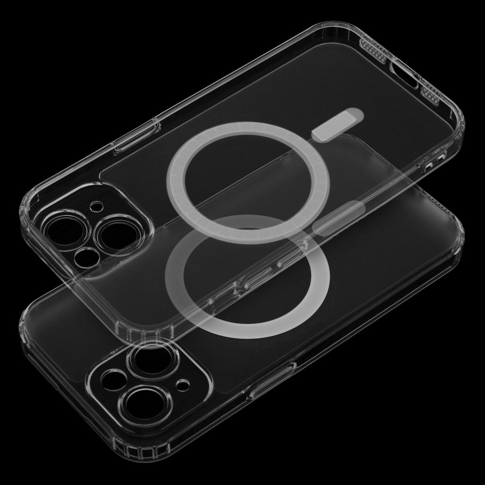 FROST MAG COVER case with camera protection compatible with MagSafe for IPHONE 16 Pro transparent