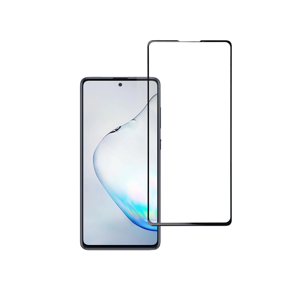 Tempered Glass Blue Star - SAMSUNG Galaxy S10 Lite Full Face (full glue/case friendly) - black Tempered Glass Blue Star