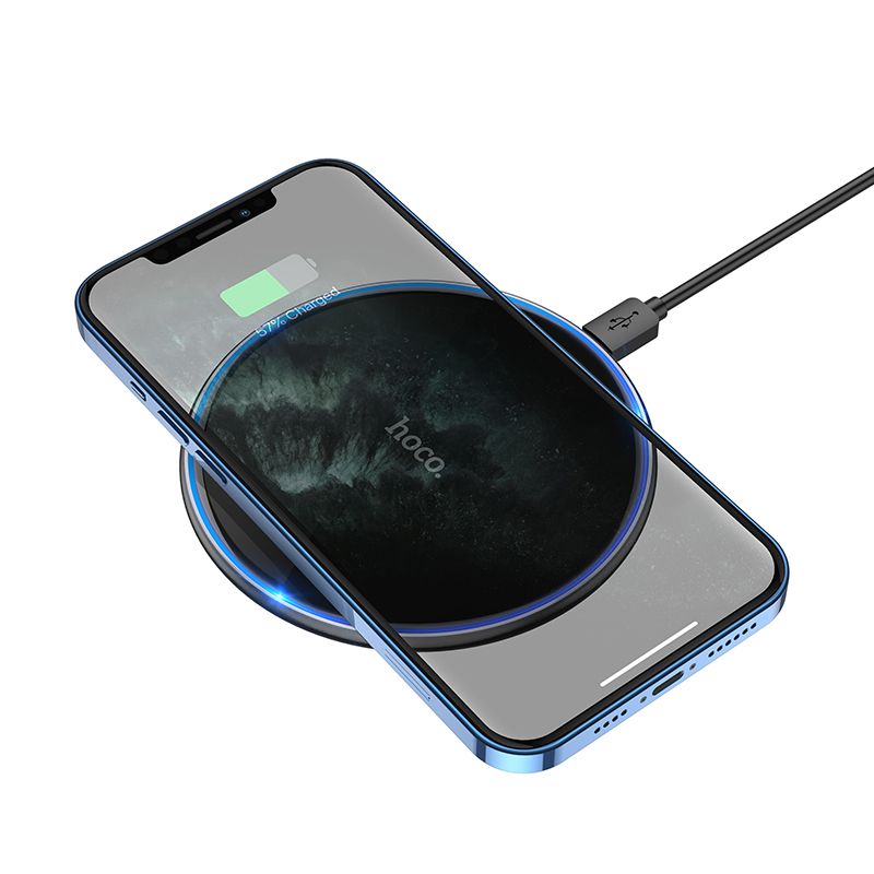 HOCO wireless charger with light 2A 15W CW6 Pro black