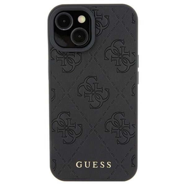 GUESS case for IPHONE 15 GUHCP15SP4EPMK (Quilted 4G Classic) black