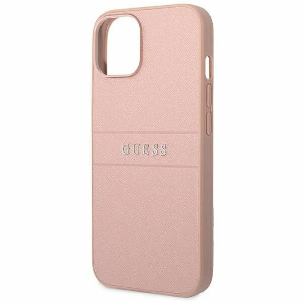 GUESS case for IPHONE 14 Plus GUHCP14MPSASBPI (Saffiano With Metal Logo) pink