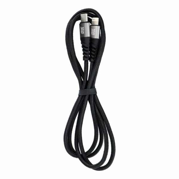 BLUE STAR braided cable 2,4A Type C to Lightning TFK-DC-003 1,2 m black
