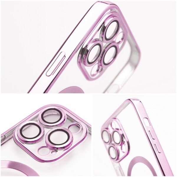 ELECTRO MAG COVER case compatible with MagSafe for IPHONE 16e rose gold
