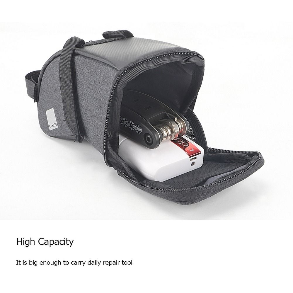 SAHOO bike bag under the bicycle seat with zip 0,5L 131470S-SA black