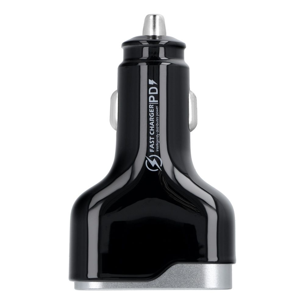 Car charger USB A + Type C PD QC3.0 3A 83W CC53-1A1C black