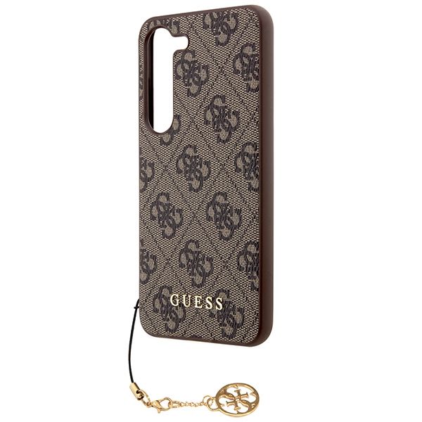 GUESS case for SAMSUNG S24 Plus GUHCS24MGF4GBR (4G Charm) brown