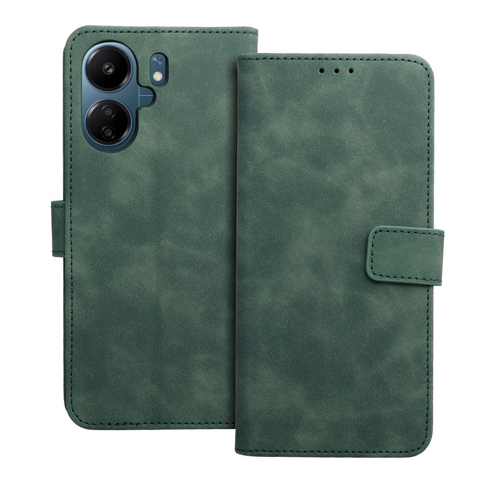 ac13623a77ba48d974de0fe00279c3b9 TENDER Book Case for XIAOMI Redmi 13C / POCO C65 green