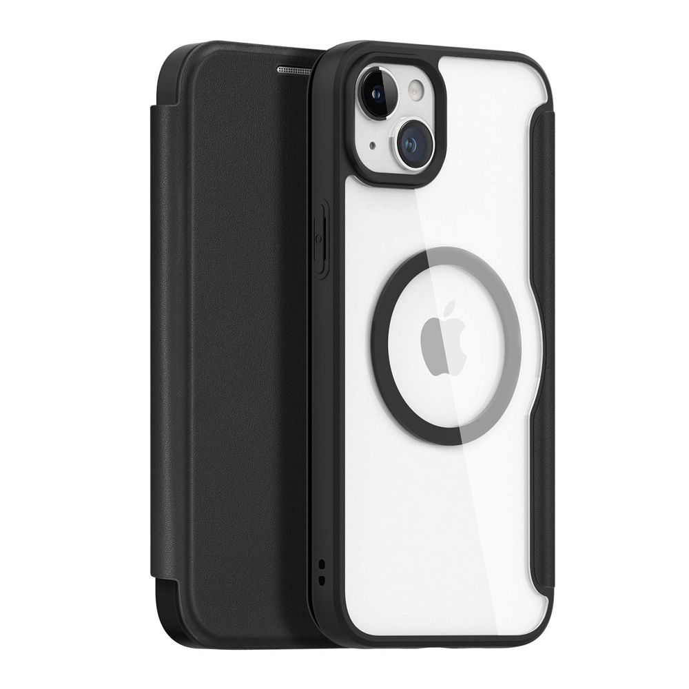 DUX DUCIS wallet case SKIN X PRO compatible with MagSafe for IPHONE 15 black
