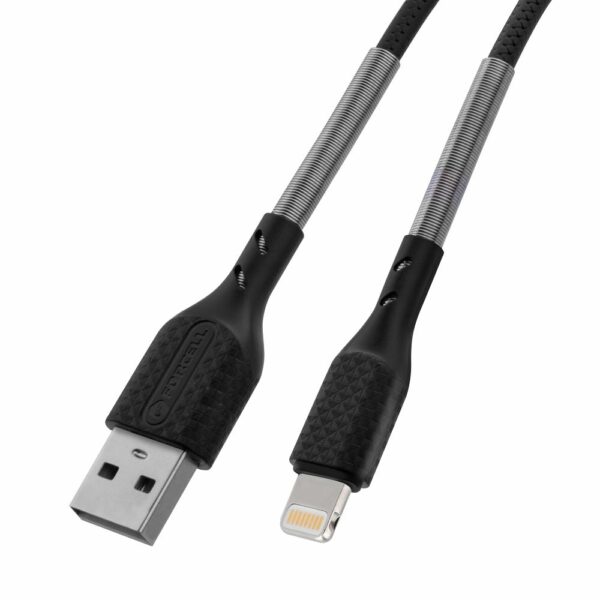 FORCELL F-ENERGY Carbon CB-01A cable USB A to Lightning 2,4A 12W 1 m black