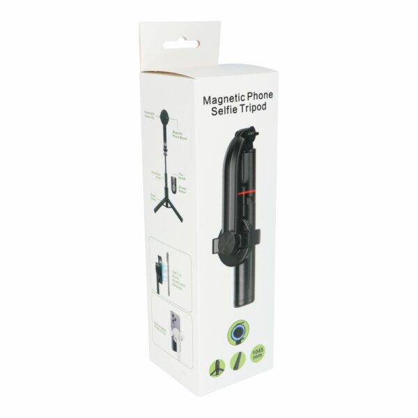 Selfie stick with wireless remote control tripod compatible with MagSafe SSTR-C09 white