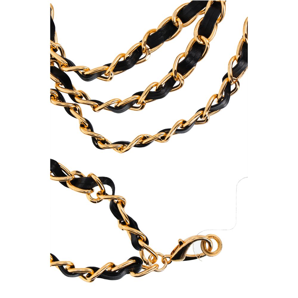 STRAP pendant for the phone / cord length 116cm (58cm in the loop) / on neck - black
