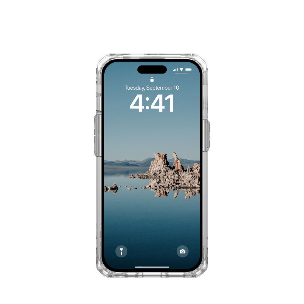 UAG Urban Armor Gear case PLYO compatible with Magsafe for IPHONE 15 ice white
