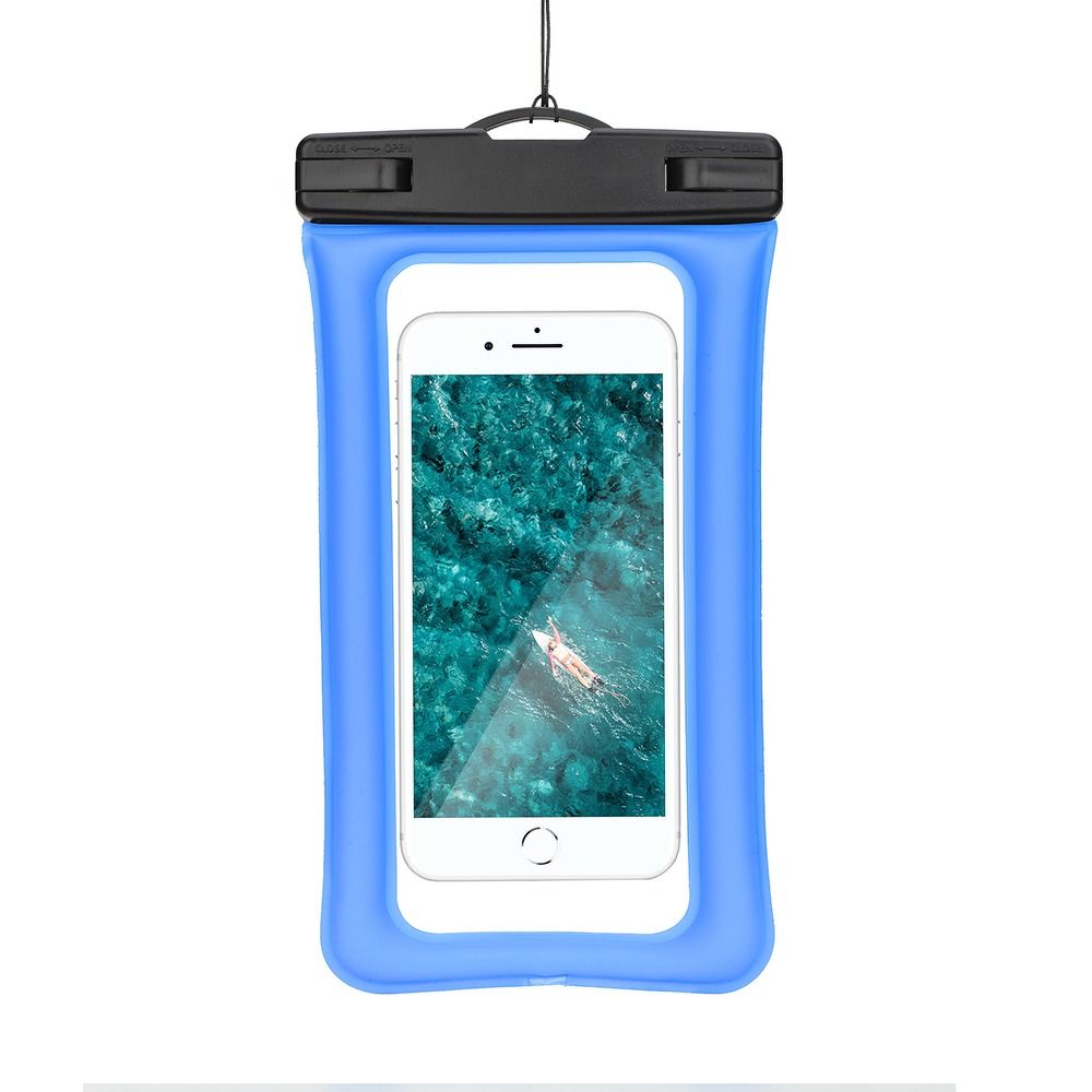 ad03664dbb98db2c0fce040225467a88 Waterproof bag for mobile phone with plastic closing AIRBAG blue