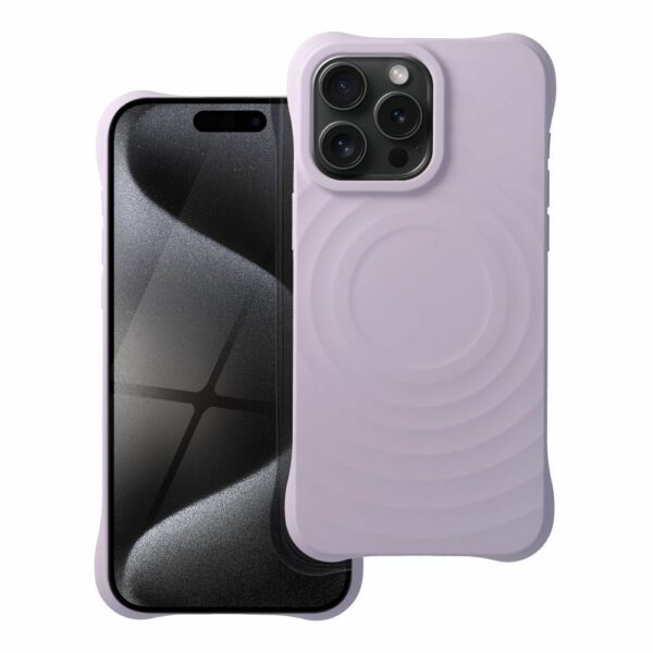 Silicone Zephyr Mag Cover compatible with MagSafe do IPHONE 15 PRO MAX lilac