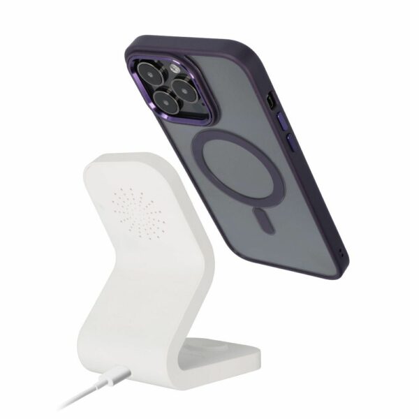 COLOR EDGE MAG COVER case compatible with MagSafe for IPHONE 12 Pro Max deep purple