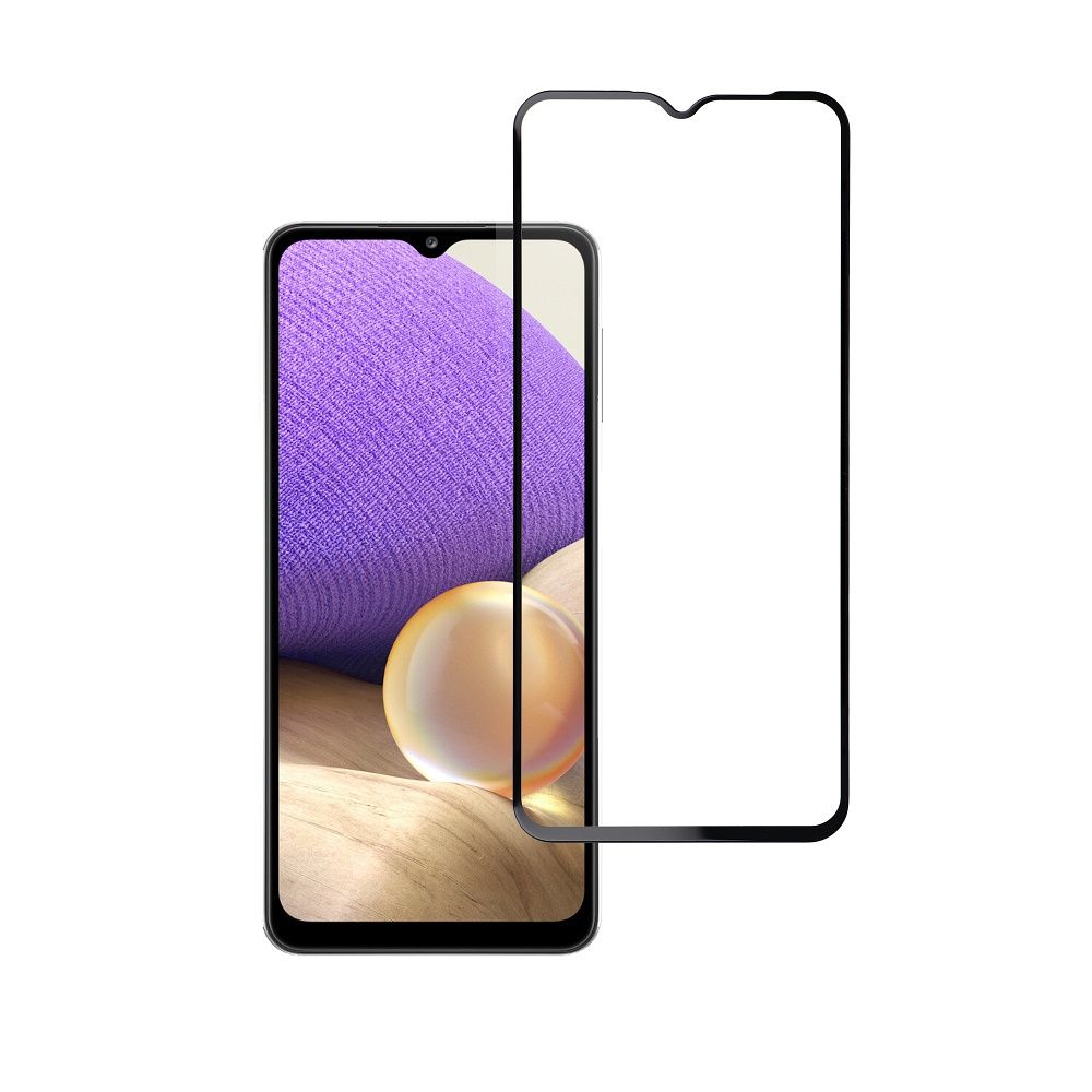 ae19d686e6d3802263bdfb65fc1efa92 Tempered Glass Blue Star - SAMSUNG A32 5G Full Face (full glue with frame/small size) - black Tempered Glass Blue Star