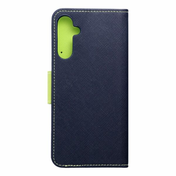 FANCY Book case for SAMSUNG A15 5G navy / lime