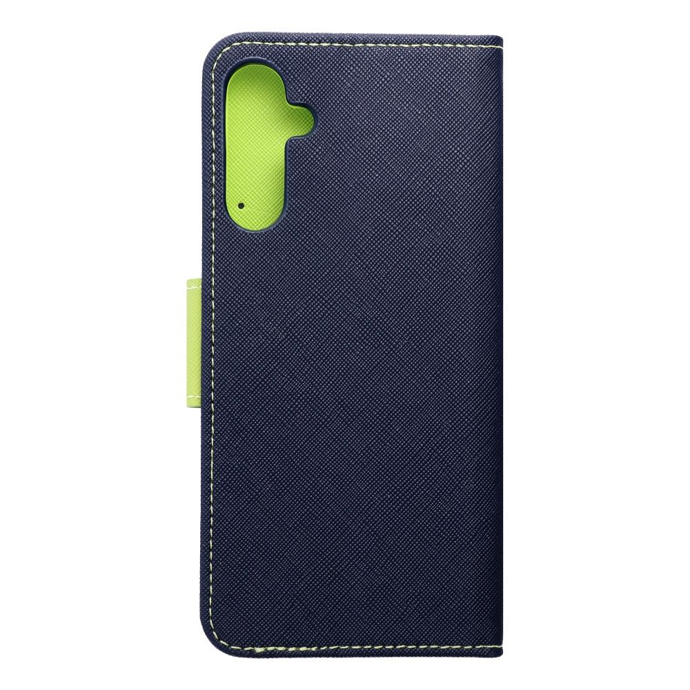 FANCY Book case for SAMSUNG A15 5G navy / lime