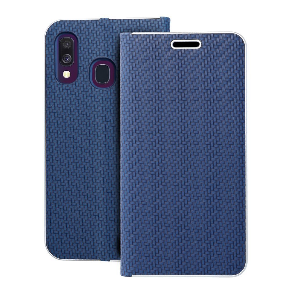 af36007560d57af00c0ad84876af4ba2 LUNA Book Carbon for SAMSUNG A40 blue